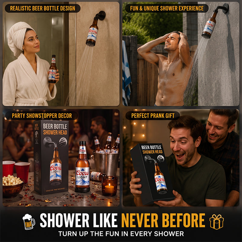 🍺 Beer Bottle Shower Head – The Ultimate Banter Gift for Beer Lovers! 🚿