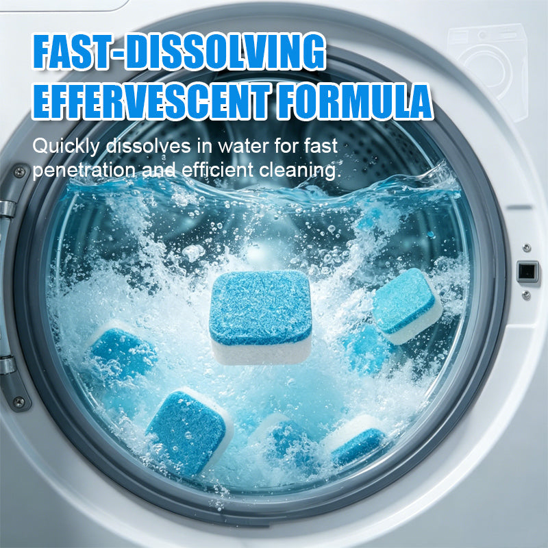 Goodbye Stinky Laundry! 🧼 Deep Cleansing Tablets For Sparkling, Limescale-Free Washing Machines