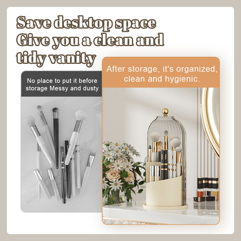 Birdcage Revolving Makeup Organiser – Vintage Elegance for Your Vanity ✨💄