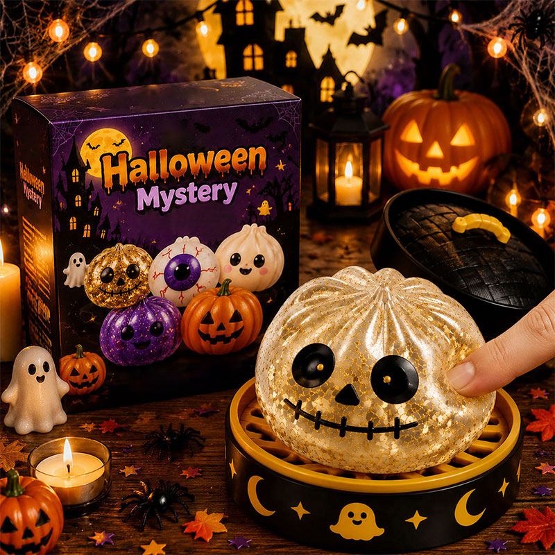 👻 Premium Halloween Squishy Toy — Choose Your Character (No Blind Box)! 👁️