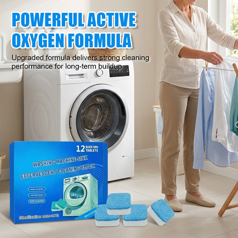 Goodbye Stinky Laundry! 🧼 Deep Cleansing Tablets For Sparkling, Limescale-Free Washing Machines