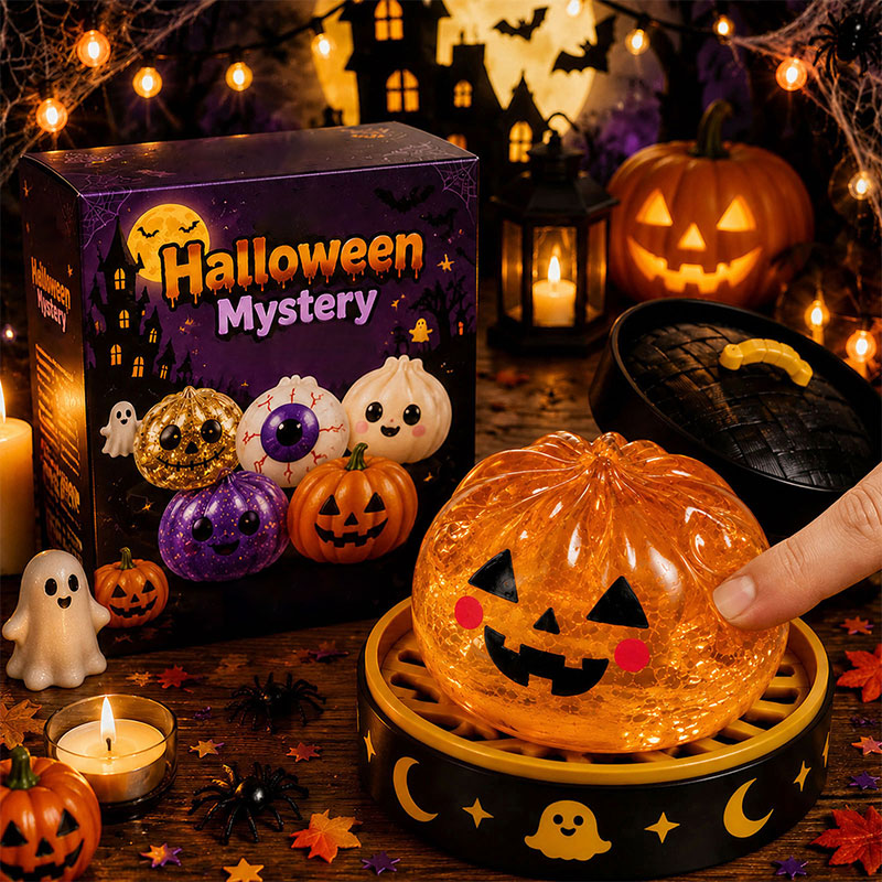 👻 Premium Halloween Squishy Toy — Choose Your Character (No Blind Box)! 👁️