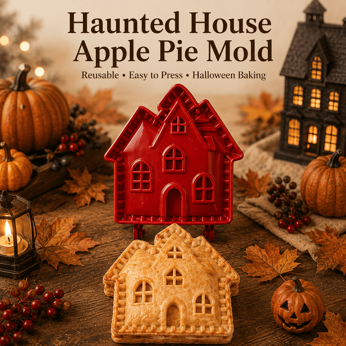 🕸️ 8-Pack Halloween Pocket Pie Molds – Bake Delightfully Spooky Mini Pies at Home!