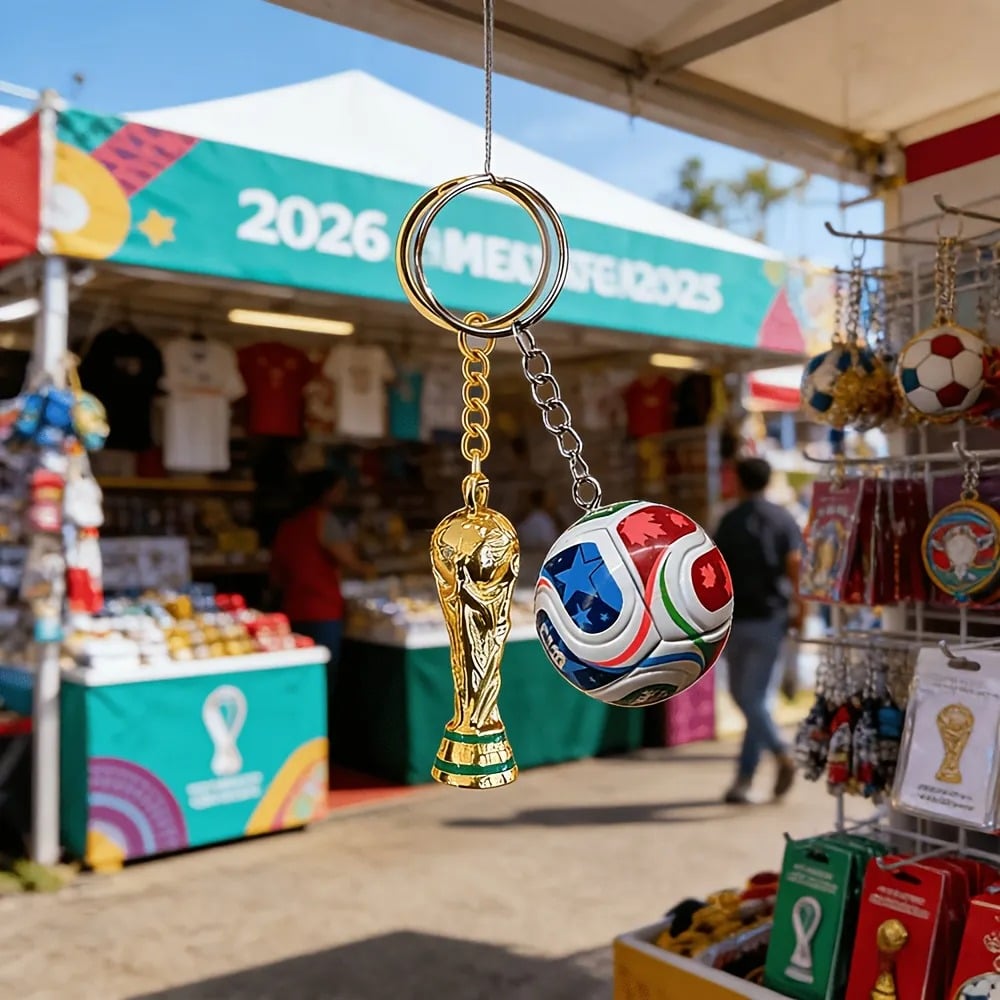⚽ Premium 2026 International Football Tournament Keychain — Own a Piece of History! ✨