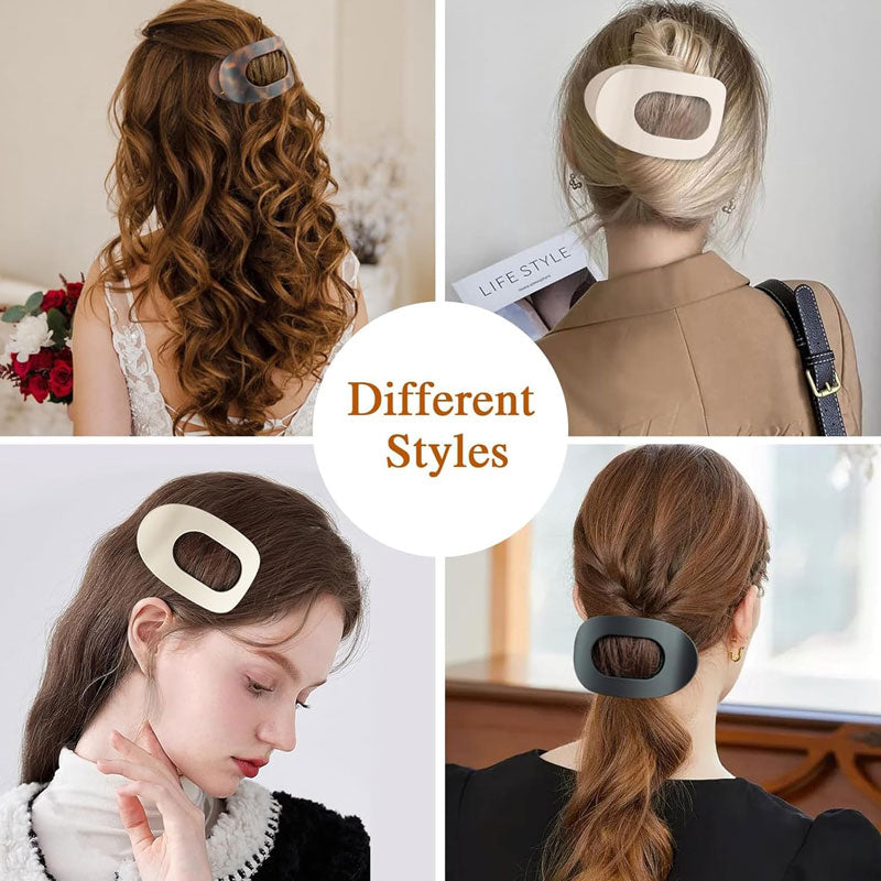 Oval hair grip set