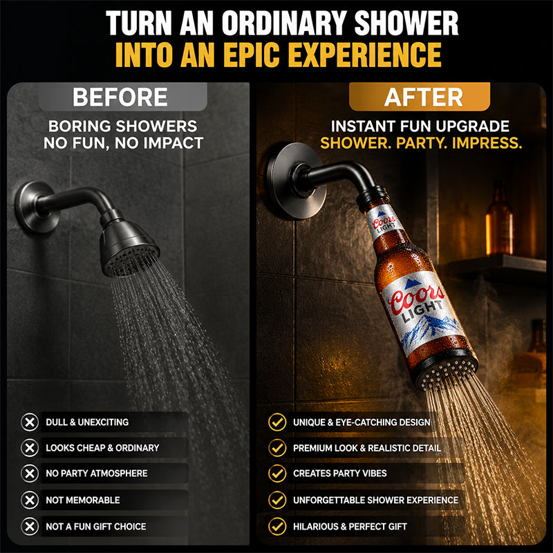 🍺 Beer Bottle Shower Head – The Ultimate Banter Gift for Beer Lovers! 🚿