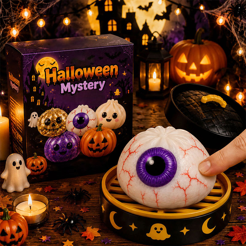 👻 Premium Halloween Squishy Toy — Choose Your Character (No Blind Box)! 👁️