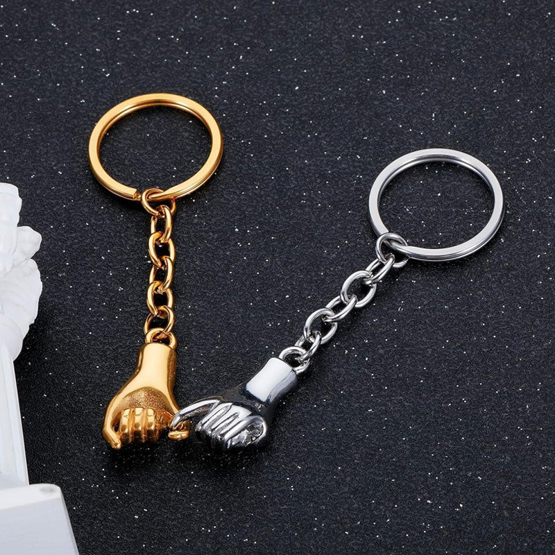 Magnetic Pinky Promise Keychains – Linked Hand Set for Couples & Best Friends 🤞💞