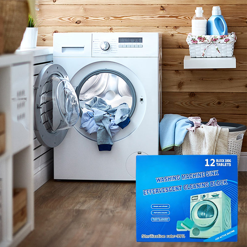 Goodbye Stinky Laundry! 🧼 Deep Cleansing Tablets For Sparkling, Limescale-Free Washing Machines
