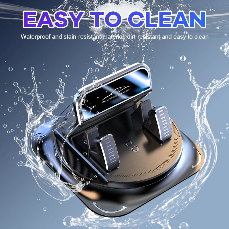 Universal Car Phone Mount 🚗 Vacuum-Seal Stability & 360° View 🔄