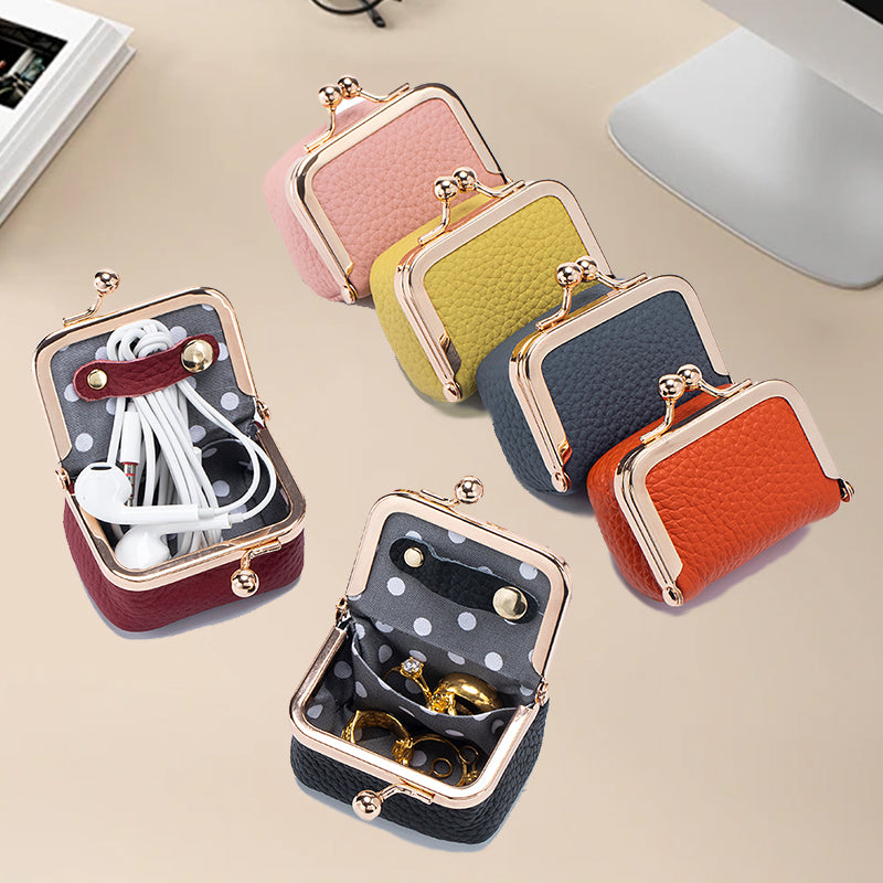 Full-grain Leather Mini Jewellery Box ✨ Travel-Ready Treasure Vault 👜