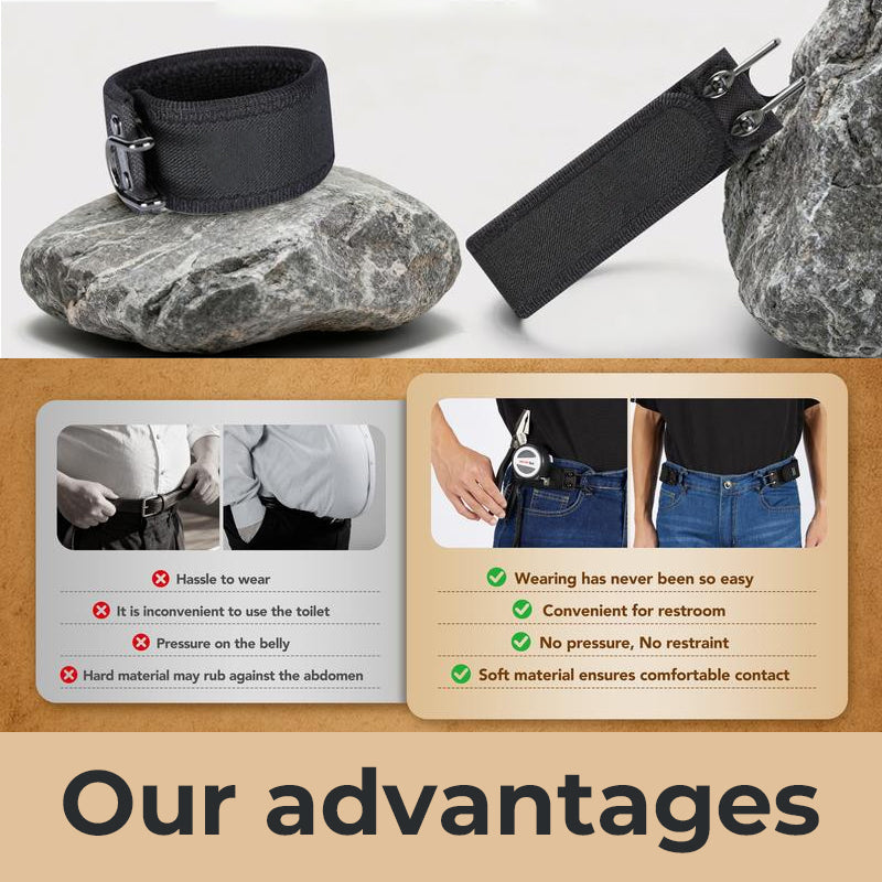 🤵🙌 Buckle-free belt hook – bid farewell to bulky buckles and restrictive fastenings. 👖