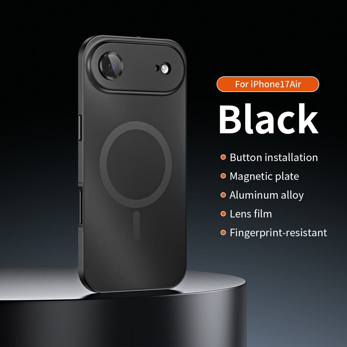 Magnetic Metal Snap-On Case For iPhone