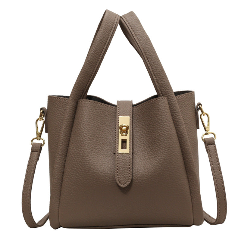 3-Way Soft PU Leather Bucket Bag – Crossbody, Shoulder & Handheld Tote 👜✨