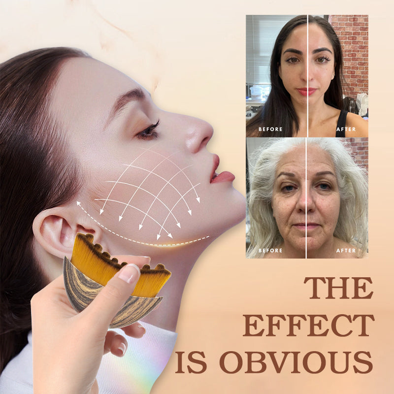 Lymphatic contour brush for the facek
