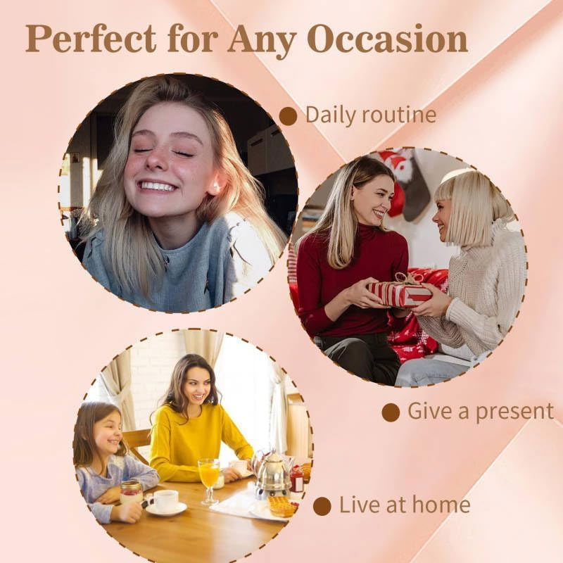 Oval hair grip set