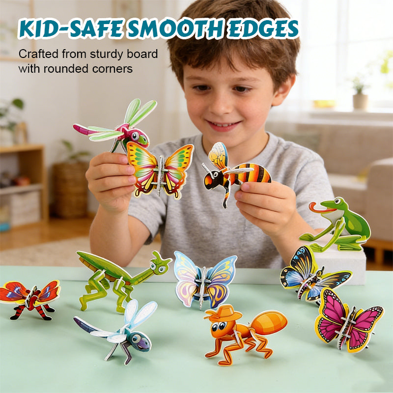 3D Creative Creature Puzzle Collection (Set of 30 Unique Designs) ✨