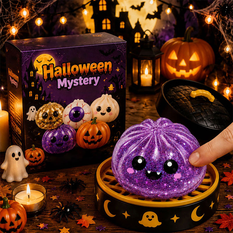 👻 Premium Halloween Squishy Toy — Choose Your Character (No Blind Box)! 👁️