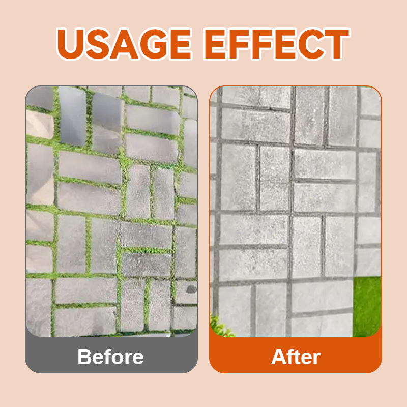 🌿 Weeds in driveway cracks? One brush scrapes, rakes, and sweeps them away! 🧹💥