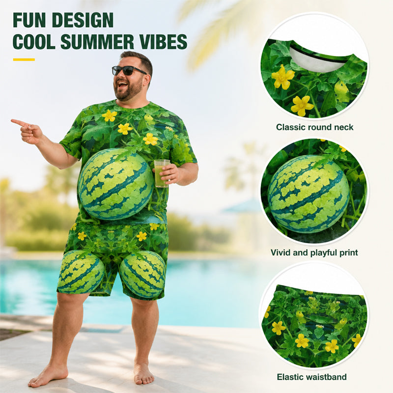 ⌛️ LAST DAY! 🔥 Free Delivery Today Only 🍉 Bold Watermelon Print Two-Piece Set – Easy, Playful & Ultra-Comfortable! ✨
