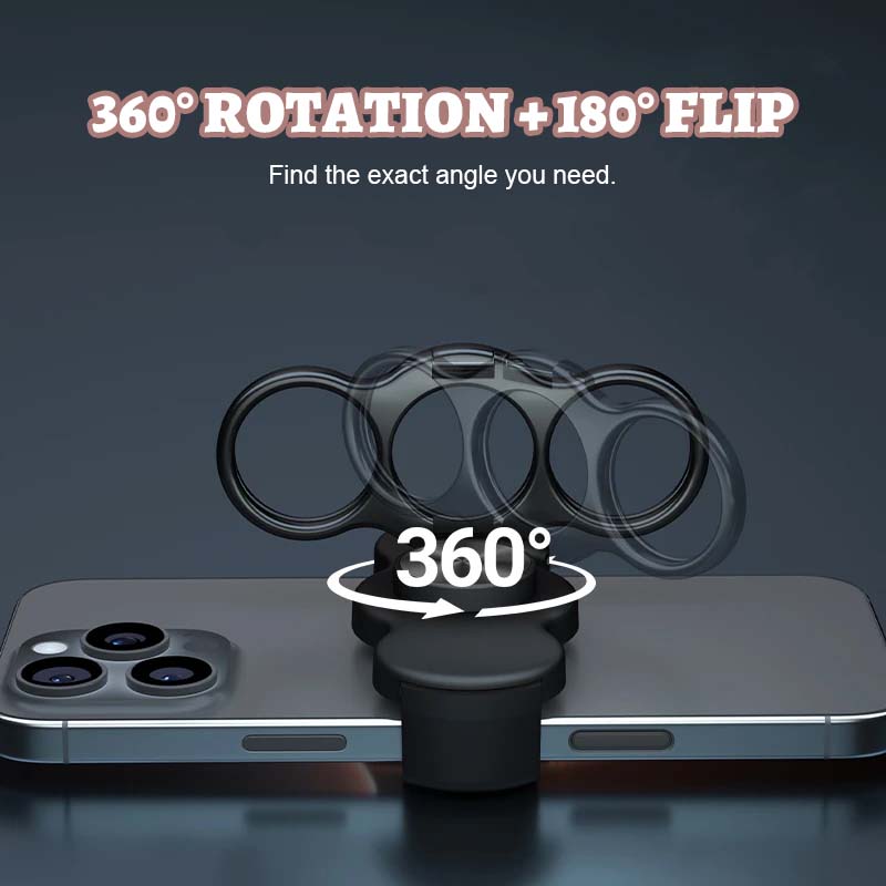 🦾2 in 1 magnetic folding metal phone clip holder🎡✨