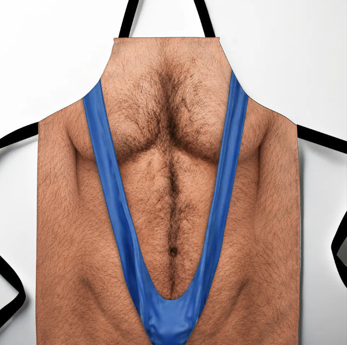 Be The Life Of The BBQ! 😂 Realistic Hairy Chest Novelty Apron