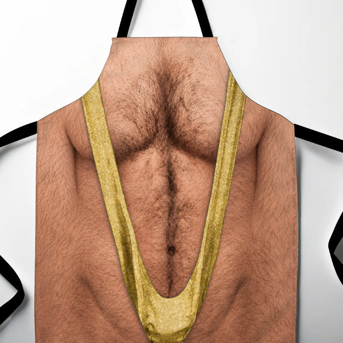 Be The Life Of The BBQ! 😂 Realistic Hairy Chest Novelty Apron