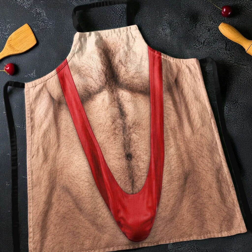 Be The Life Of The BBQ! 😂 Realistic Hairy Chest Novelty Apron