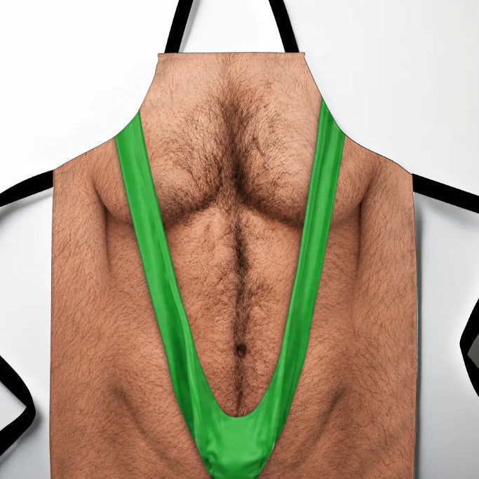 Be The Life Of The BBQ! 😂 Realistic Hairy Chest Novelty Apron