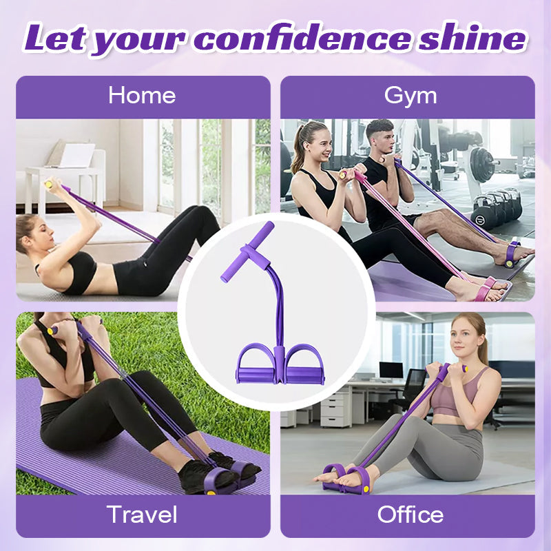 Premium Pedal Resistance Band – Core & Abdominal Trainer for Home Fitness 🧘‍♀️