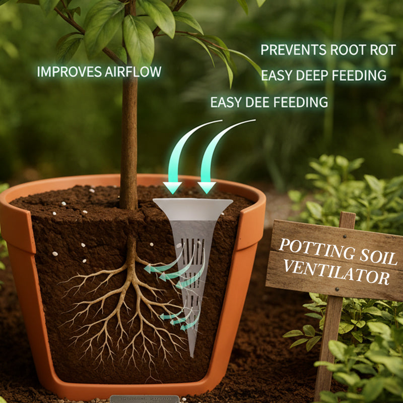 Plant Root Aerator 🌿 – Stops Root Rot & Soil Compaction