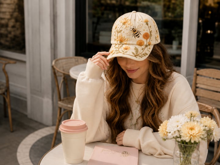 🌸🌿 Garden Morning Baseball Cap: Gentle Sunshine & Everyday Coziness! ☀️🌱🧢