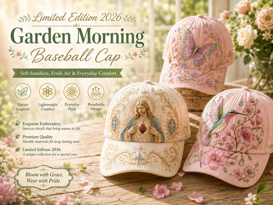 🌸🌿 Garden Morning Baseball Cap: Gentle Sunshine & Everyday Coziness! ☀️🌱🧢