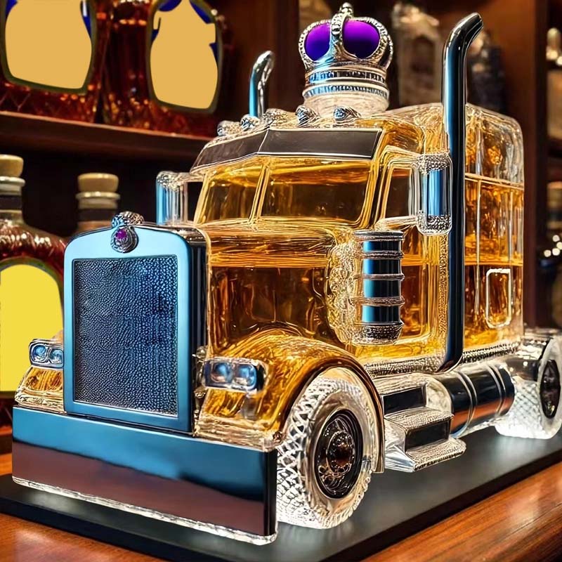 Truck Whiskey Bottle
