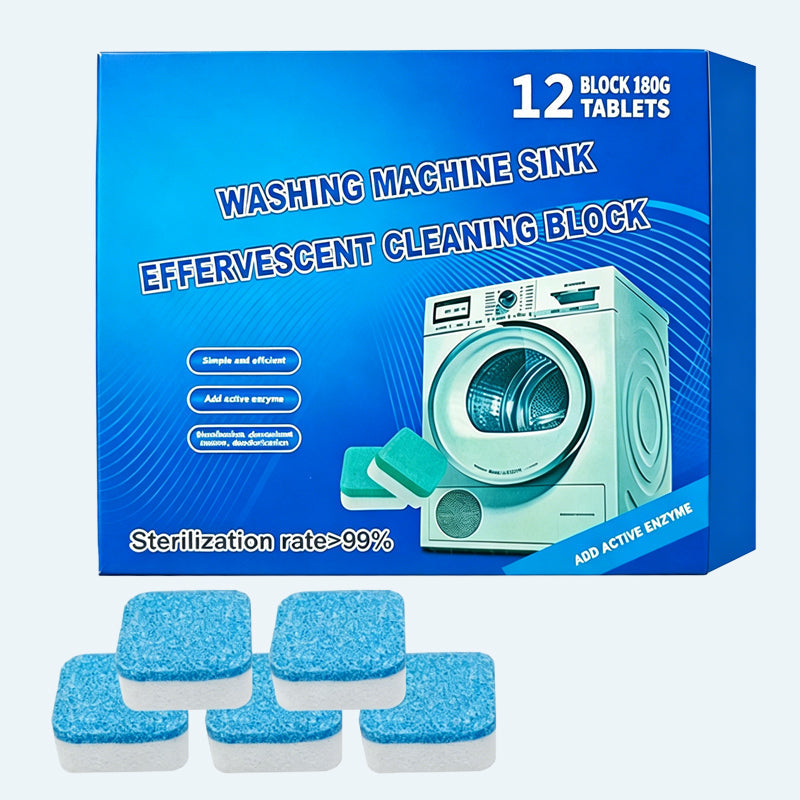 Goodbye Stinky Laundry! 🧼 Deep Cleansing Tablets For Sparkling, Limescale-Free Washing Machines