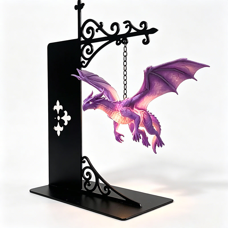 🔮 Bring Your Bookshelf to Life! The Magical Floating Dragon Ambient Lamp 📚