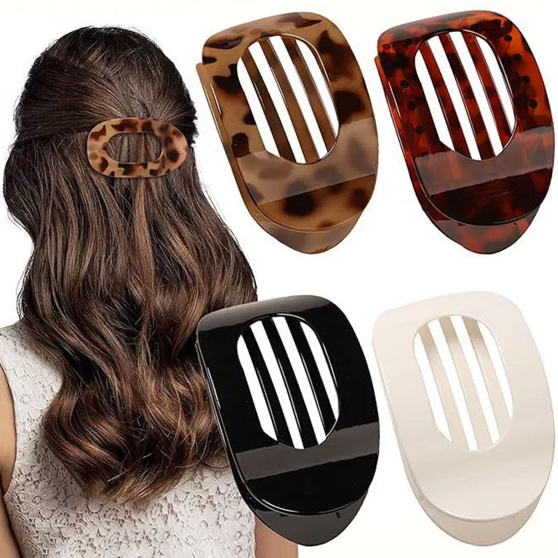 Oval hair grip set