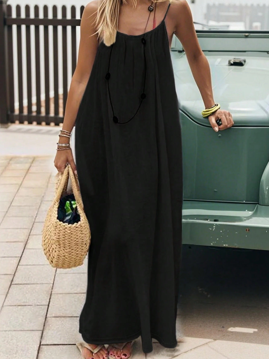 Off-Season Steal 💃 Backless Spaghetti Strap Maxi Dress | 60% OFF ✨