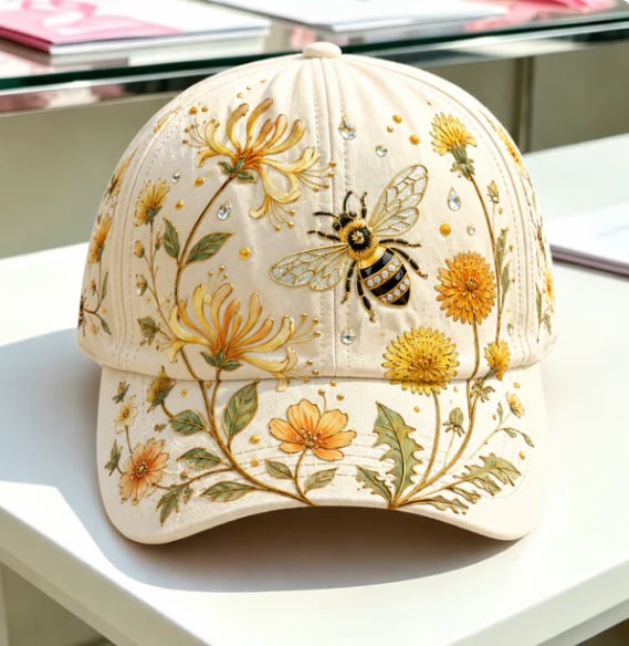 🌸🌿 Garden Morning Baseball Cap: Gentle Sunshine & Everyday Coziness! ☀️🌱🧢