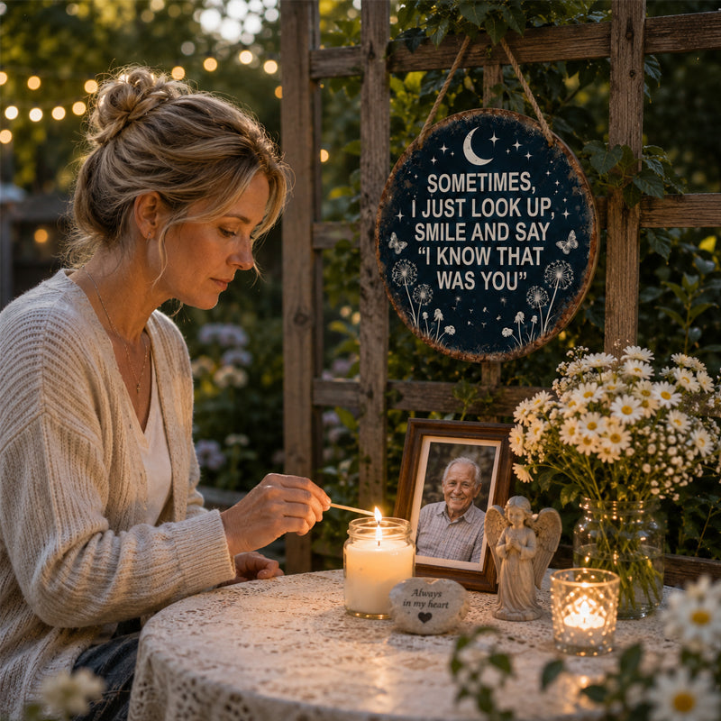 "I Know That Was You" Memorial Garden Sign – A Gentle Hug For The Soul 🦋
