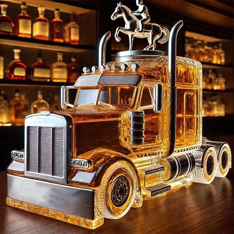 Truck Whiskey Bottle
