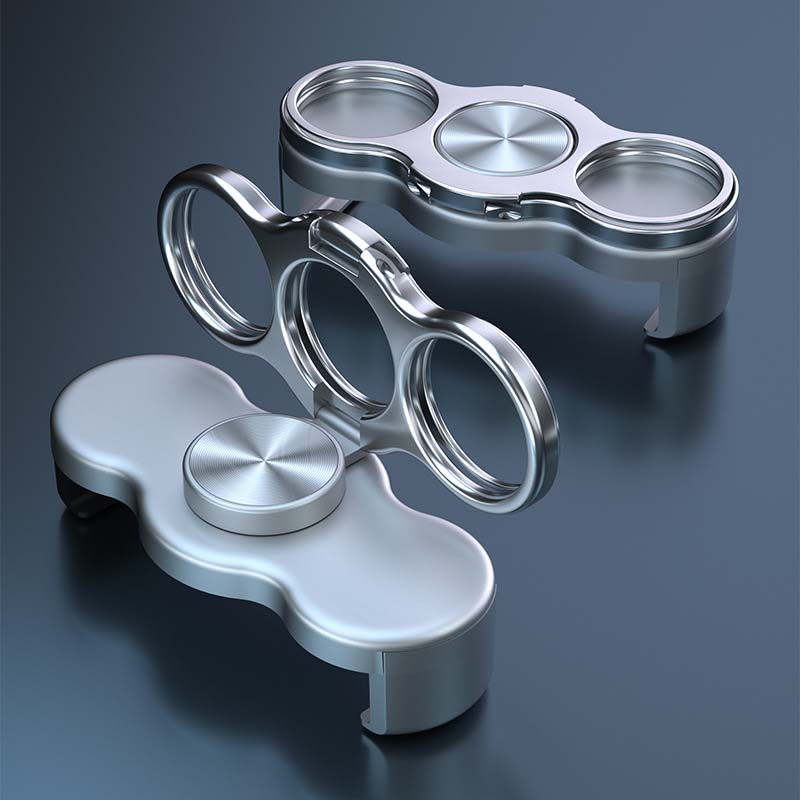 🦾2 in 1 magnetic folding metal phone clip holder🎡✨