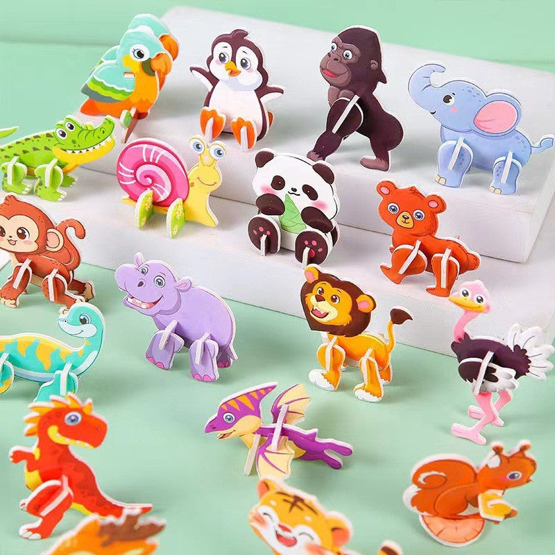 3D Creative Creature Puzzle Collection (Set of 30 Unique Designs) ✨