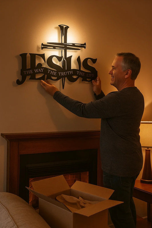 (🎁49% OFF)🔥Jesus & Cross Design Wall Art - ⌛Limited Handmade Series