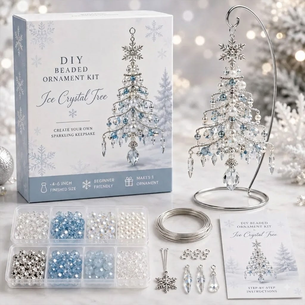 🎄 DIY Christmas Tree Beaded Ornament Kit-Craft your own sparkling holiday keepsake! ✨💎