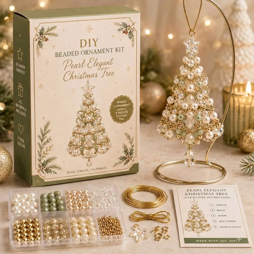 🎄 DIY Christmas Tree Beaded Ornament Kit-Craft your own sparkling holiday keepsake! ✨💎