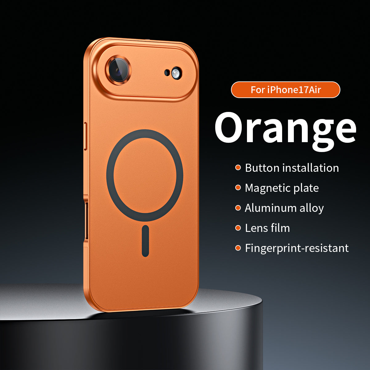 Magnetic Metal Snap-On Case For iPhone