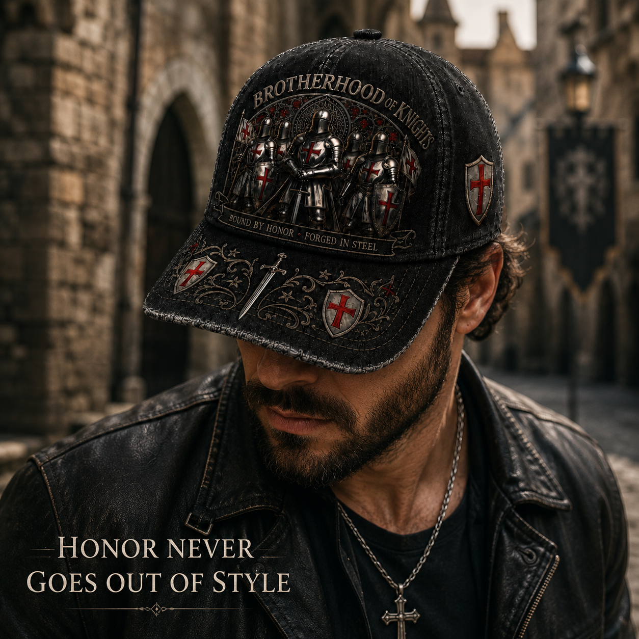 Brotherhood of Knights Cap: Bound by Honour & Loyalty 🛡️