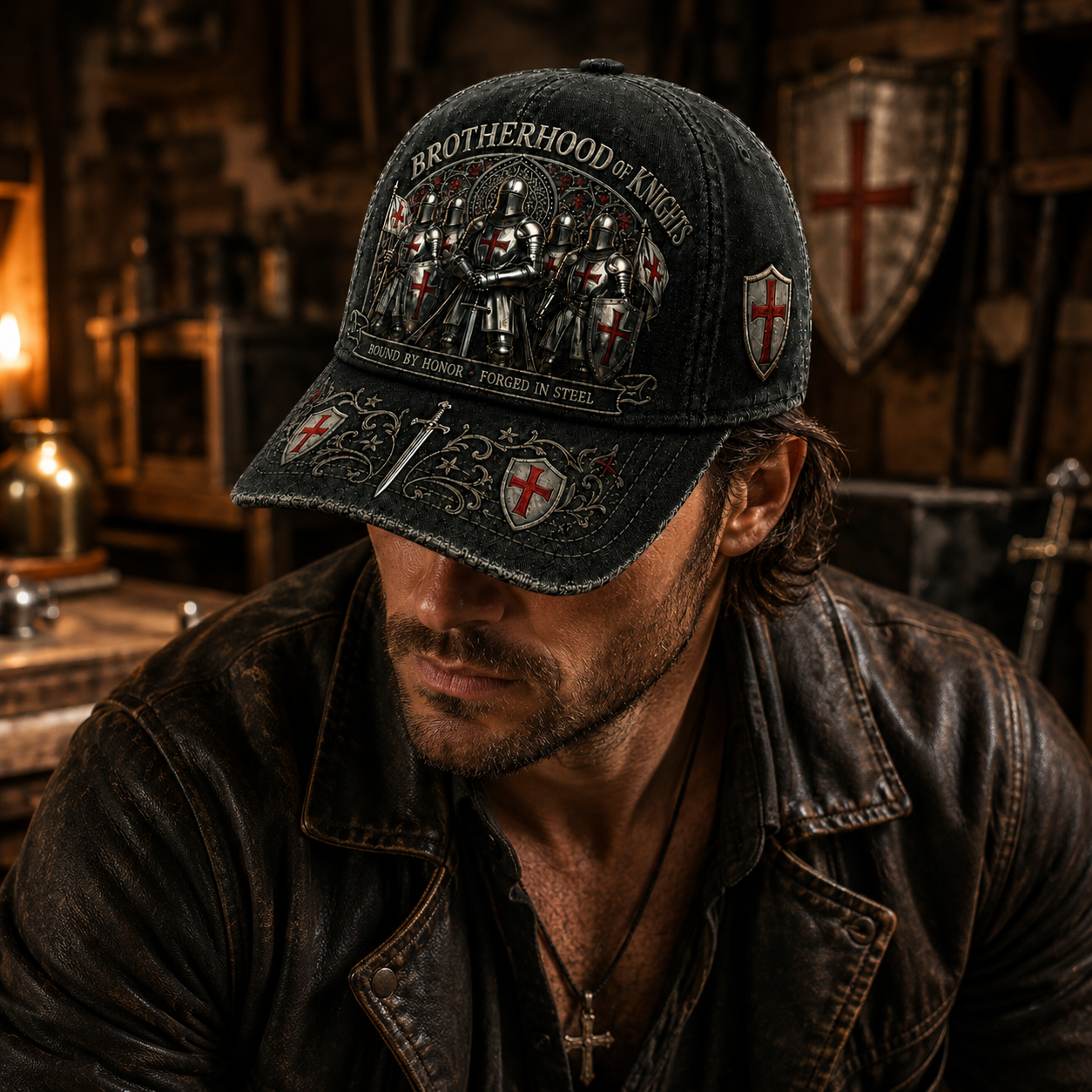 Brotherhood of Knights Cap: Bound by Honour & Loyalty 🛡️