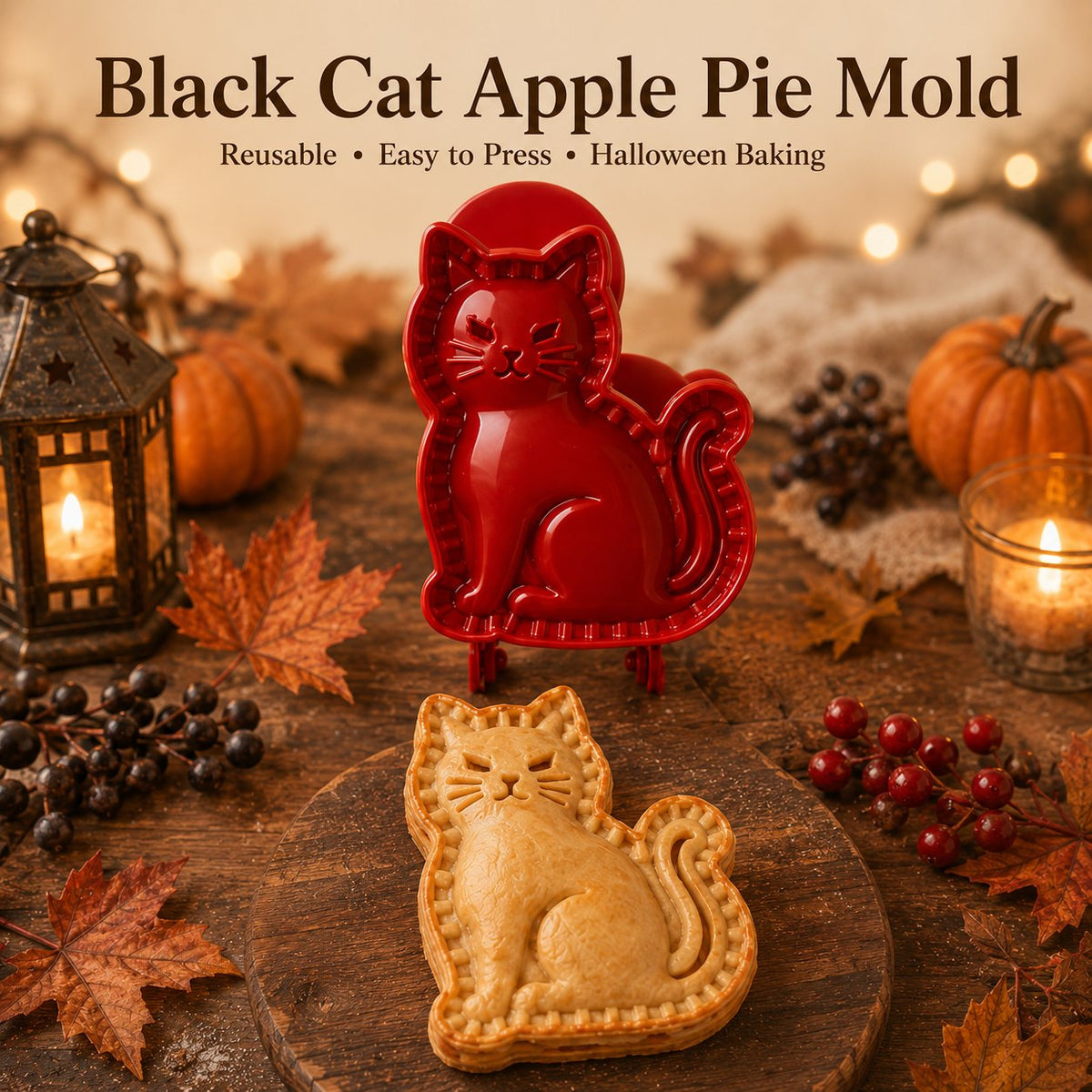 🕸️ 8-Pack Halloween Pocket Pie Molds – Bake Delightfully Spooky Mini Pies at Home!